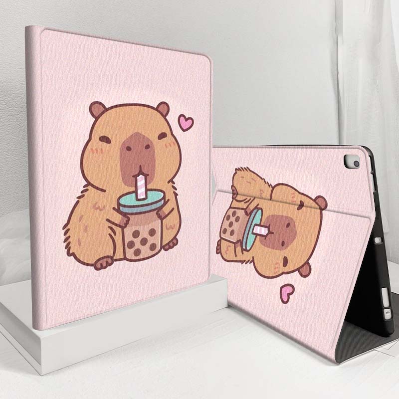 Samsung Tablet S11 Accessories - Dessin animé Capybara bulle thé pour