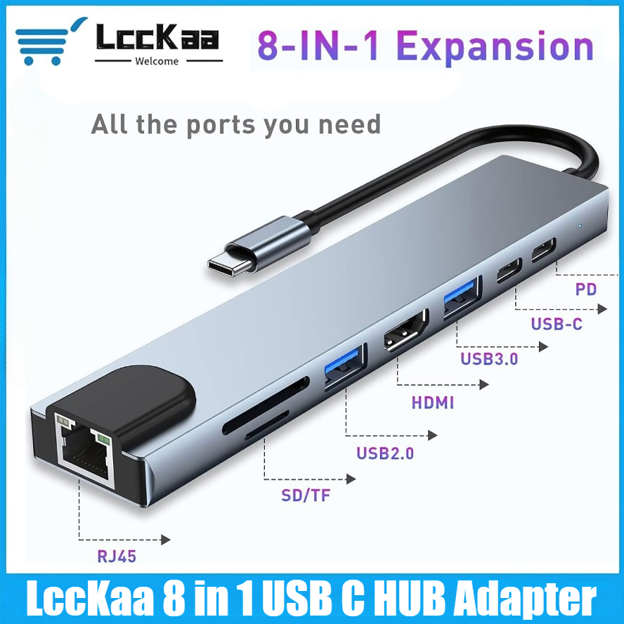 Hdmi Adapter Tablet - Hub USB C 8/7 en 1,