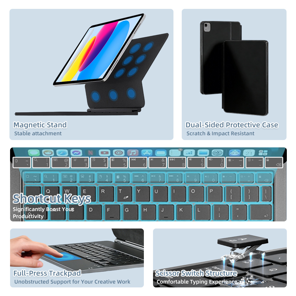 Clavier Magique 2026 avec Blue - Tablet Accessories Keyboard avis et prix