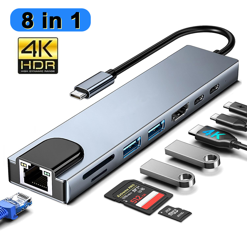 Hub USB Type C 8 en 1 pour Mac - Hdmi Adapter Tablet avis et prix