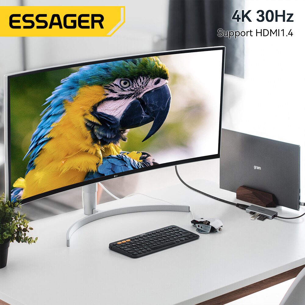 Essager 5 en 1 USB C HUB HDMI- - Hdmi Adapter Tablet avis et prix